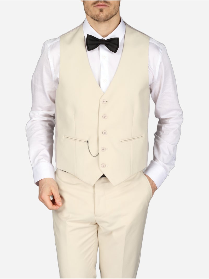 Costume Bill Tornade london uni 3 pièces Beige - Kiabi