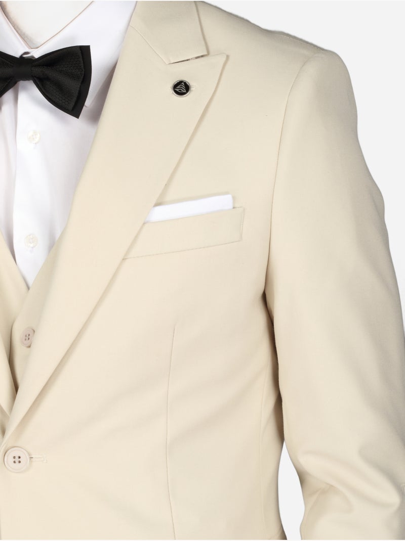 Costume Bill Tornade london uni 3 pièces Beige - Kiabi