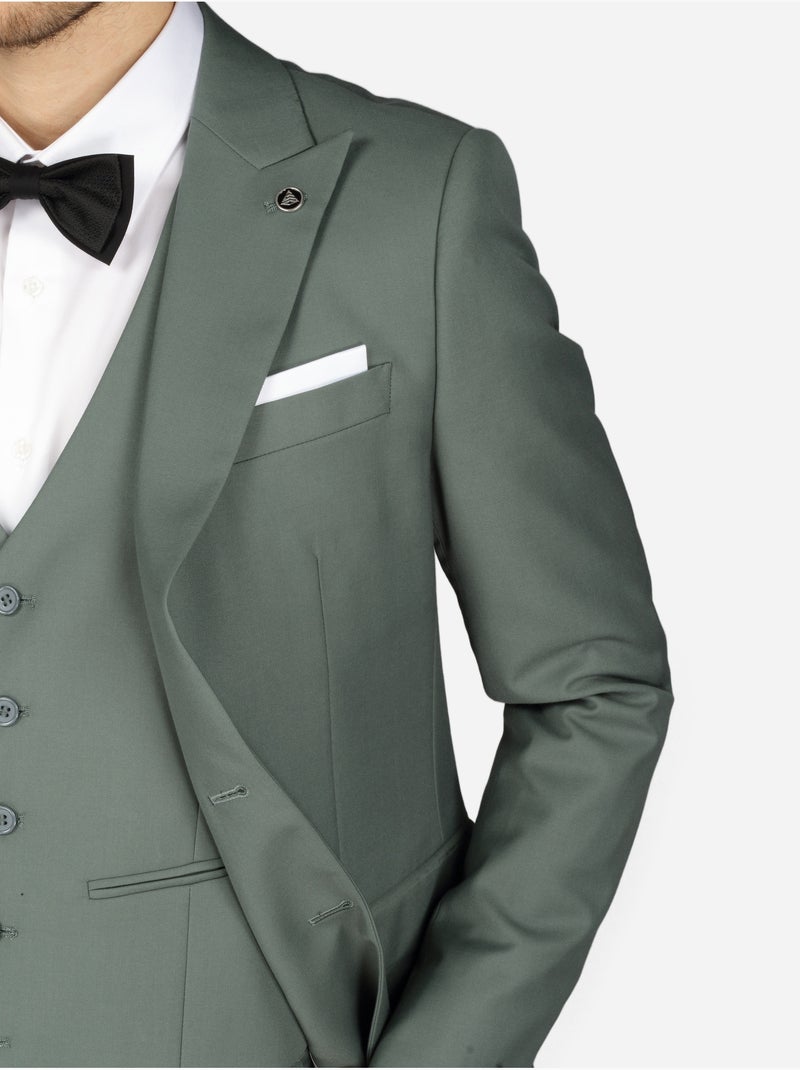 Costume Bill Tornade london uni 3 pièces Vert - Kiabi