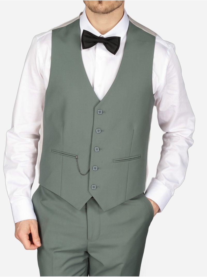 Costume Bill Tornade london uni 3 pièces Vert - Kiabi