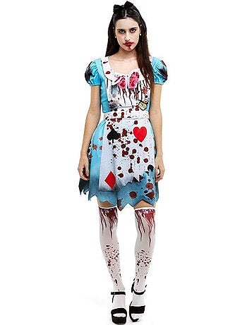 Costume classique d'Alice zombie