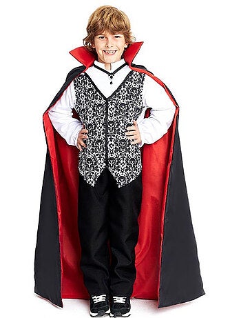 Costume classique de Dracula avec cape bicolore