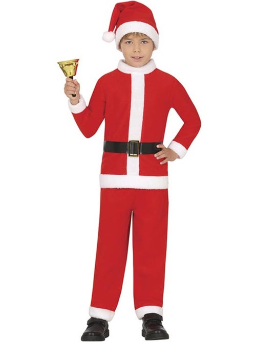 Costume classique de Père Noël avec chapeau et ceinture - Kiabi