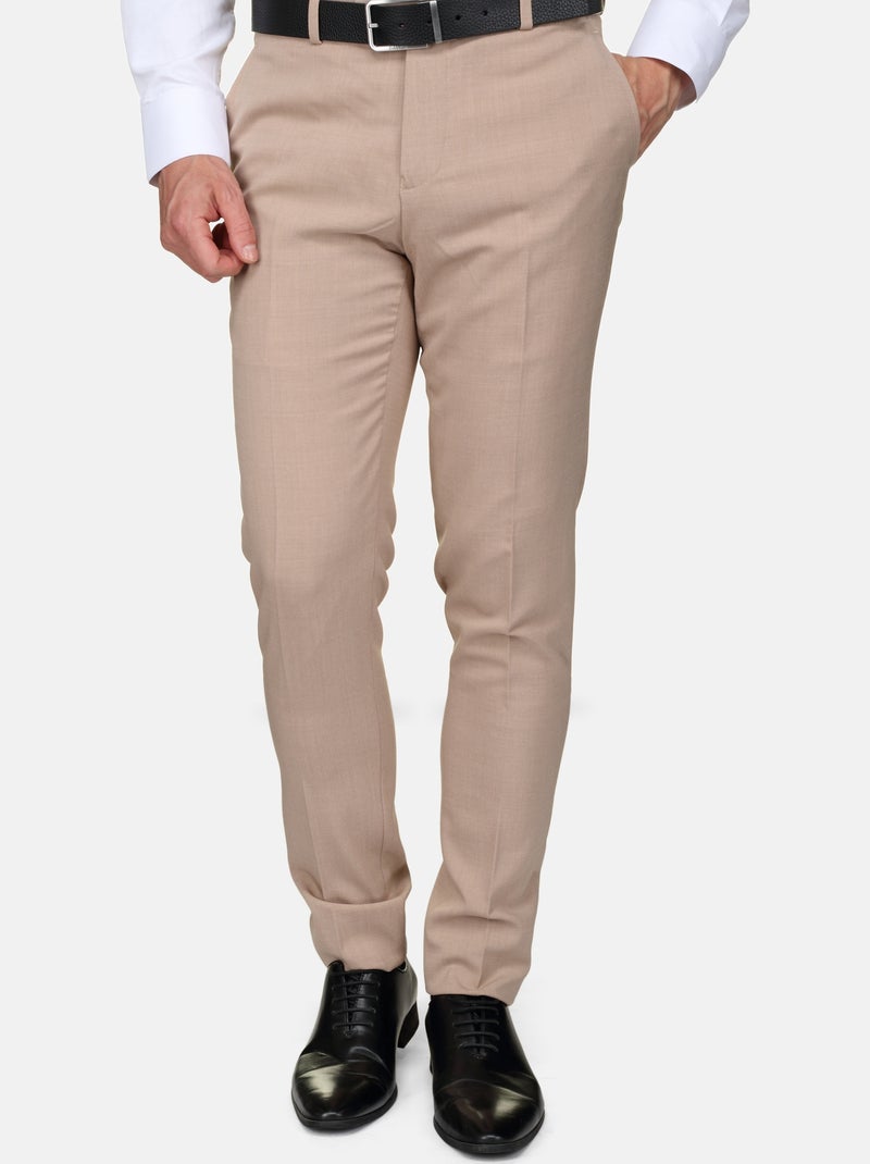 Costume croisé deux pièces - Torrente Beige - Kiabi