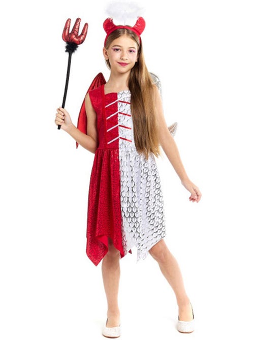 Costume d'ange et de démon avec ailes et cornes - Kiabi