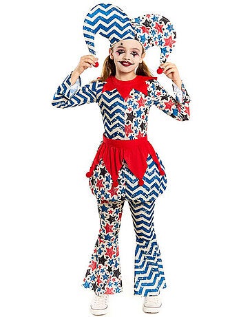 Costume d'arlequin avec des étoiles
