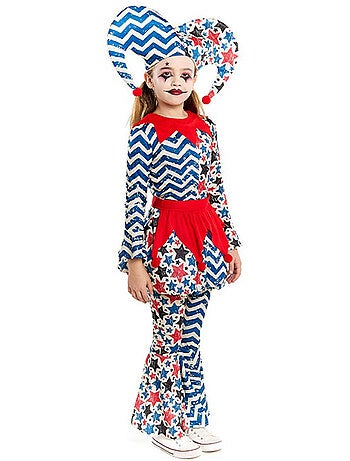 Costume d'arlequin avec des étoiles