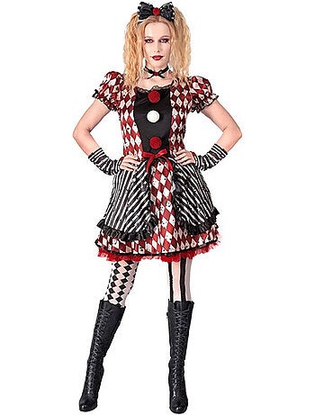 Costume d'arlequin sinistre