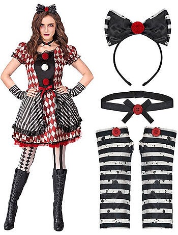 Costume d'arlequin sinistre