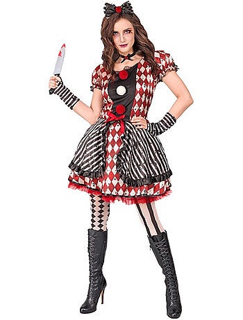 Costume d'arlequin sinistre