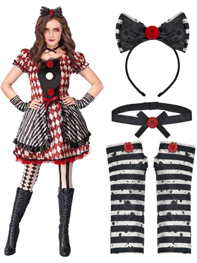Costume d'arlequin sinistre Multicolore - Kiabi