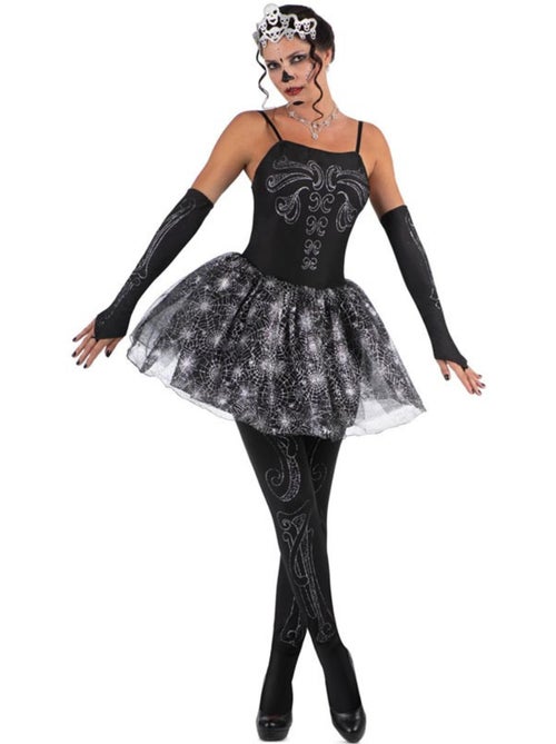 Costume de ballerine squelette avec tiare - Kiabi