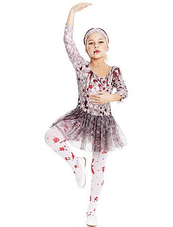 Costume de ballerine zombie avec coiffe