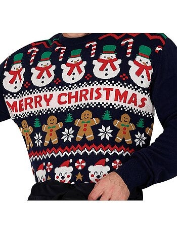 Costume de bonhomme de neige chevauchant un bonhomme de neige