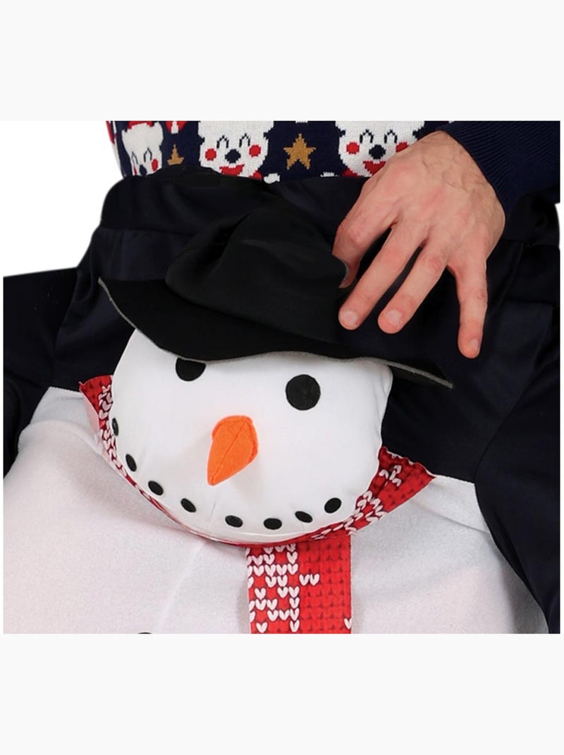 Costume de bonhomme de neige chevauchant un bonhomme de neige Multicolore - Kiabi