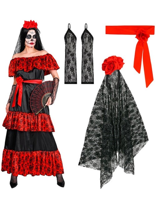 Costume de Catrina pour le Jour des Morts - Kiabi