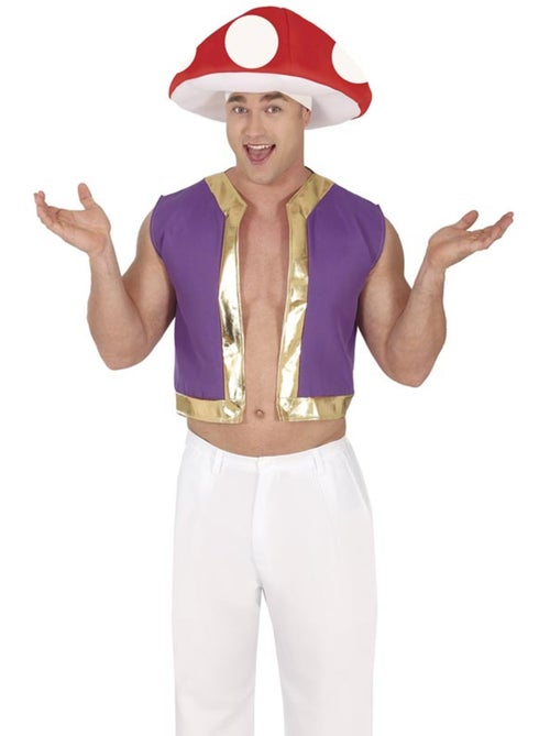Costume de champignon ou de toupet tiré des jeux vidéo - Kiabi