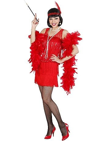 Costume de Charleston des années 1920 avec coiffe