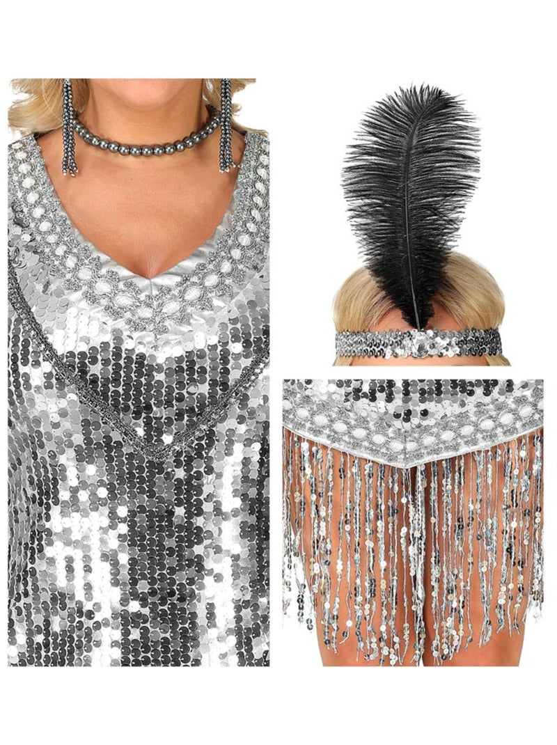 Costume de Charleston des années 1920 avec paillettes Multicolore - Kiabi