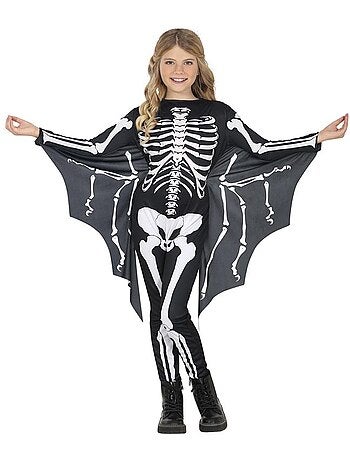 Costume de chauve-souris squelette
