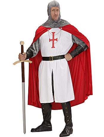 Costume de chevalier croisé avec cape