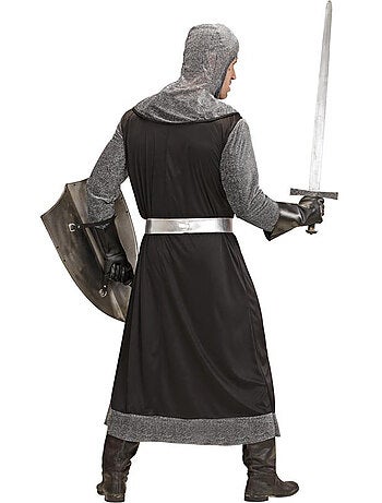 Costume de chevalier croisé noir