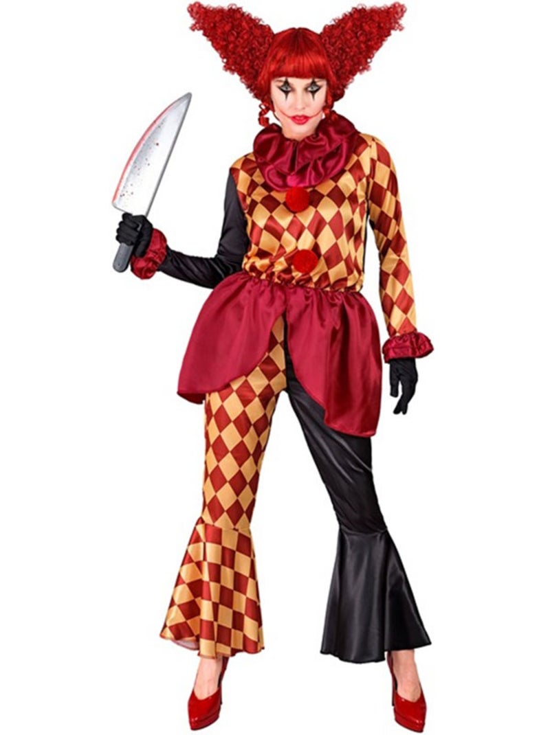 Costume de clown à carreaux macabre Multicolore - Kiabi