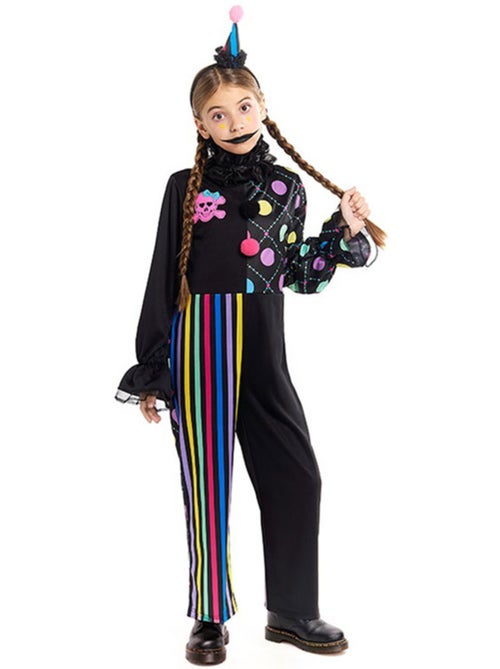 Costume de clown coloré et sombre - Kiabi