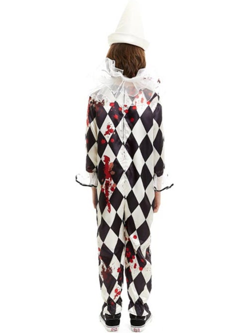 Costume de clown Pierrot tueur avec chapeau - Kiabi