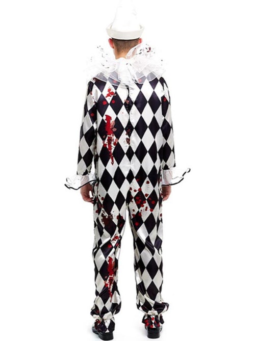 Costume de clown Pierrot tueur avec chapeau - Kiabi