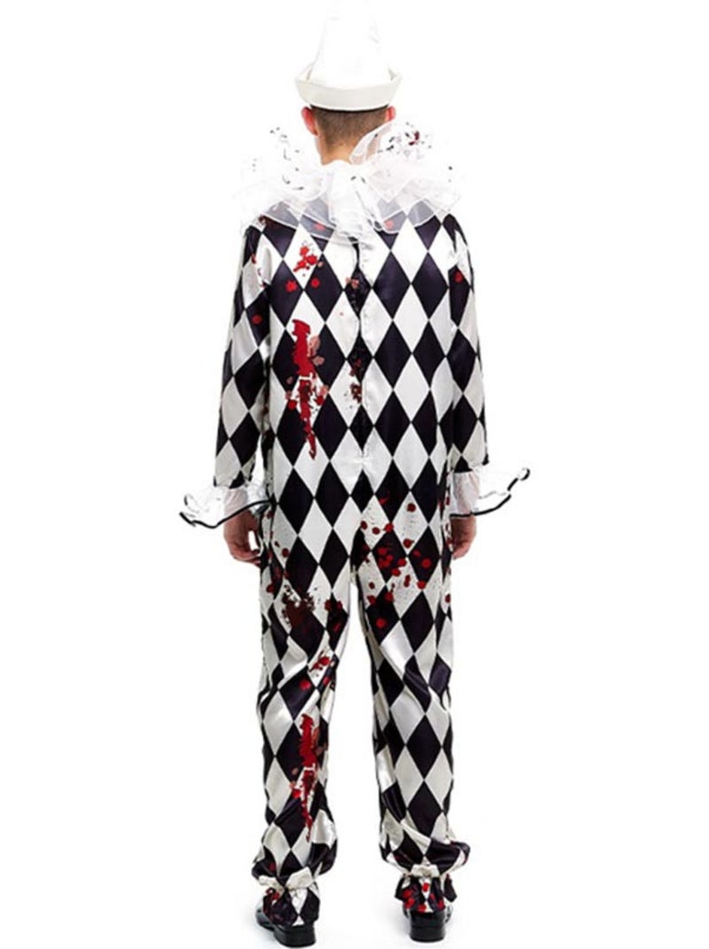 Costume de clown Pierrot tueur avec chapeau Multicolore - Kiabi