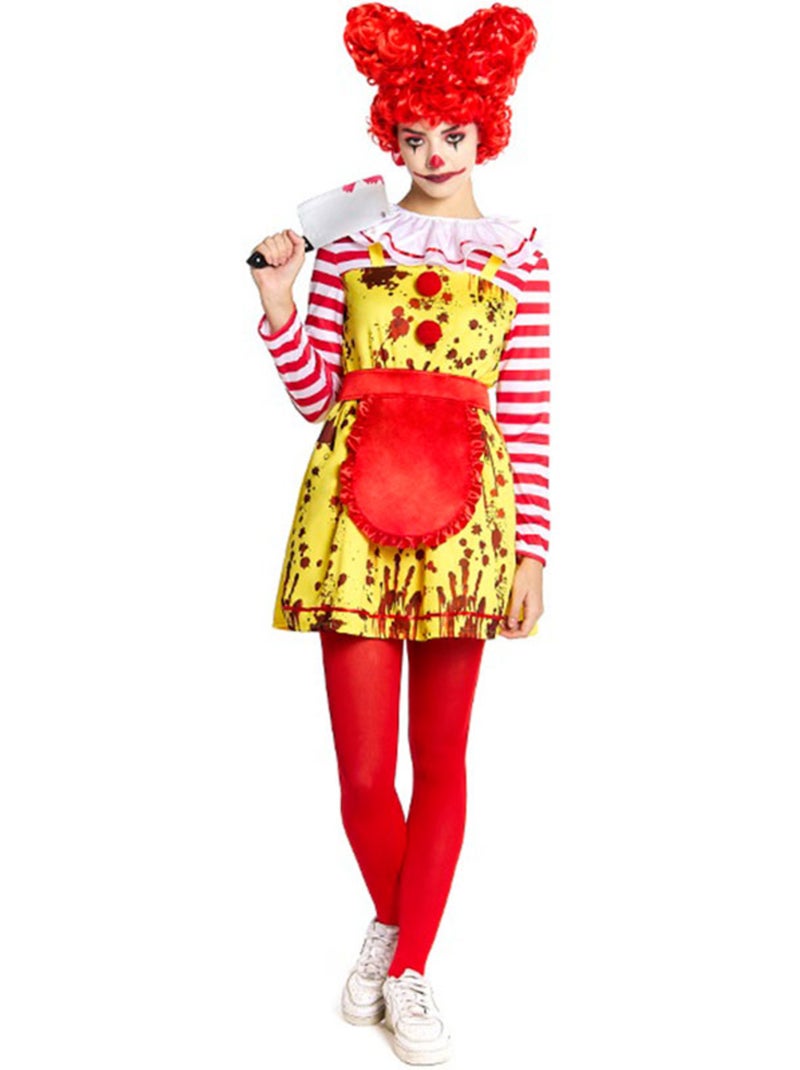 Costume de clown sadique en hamburger Multicolore - Kiabi