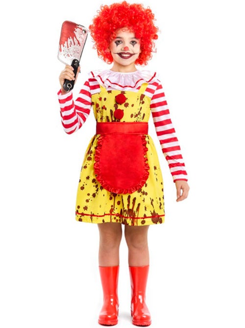 Costume de clown sadique en hamburger - Kiabi
