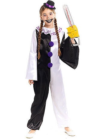 Costume de clown terrifiant avec chapeau