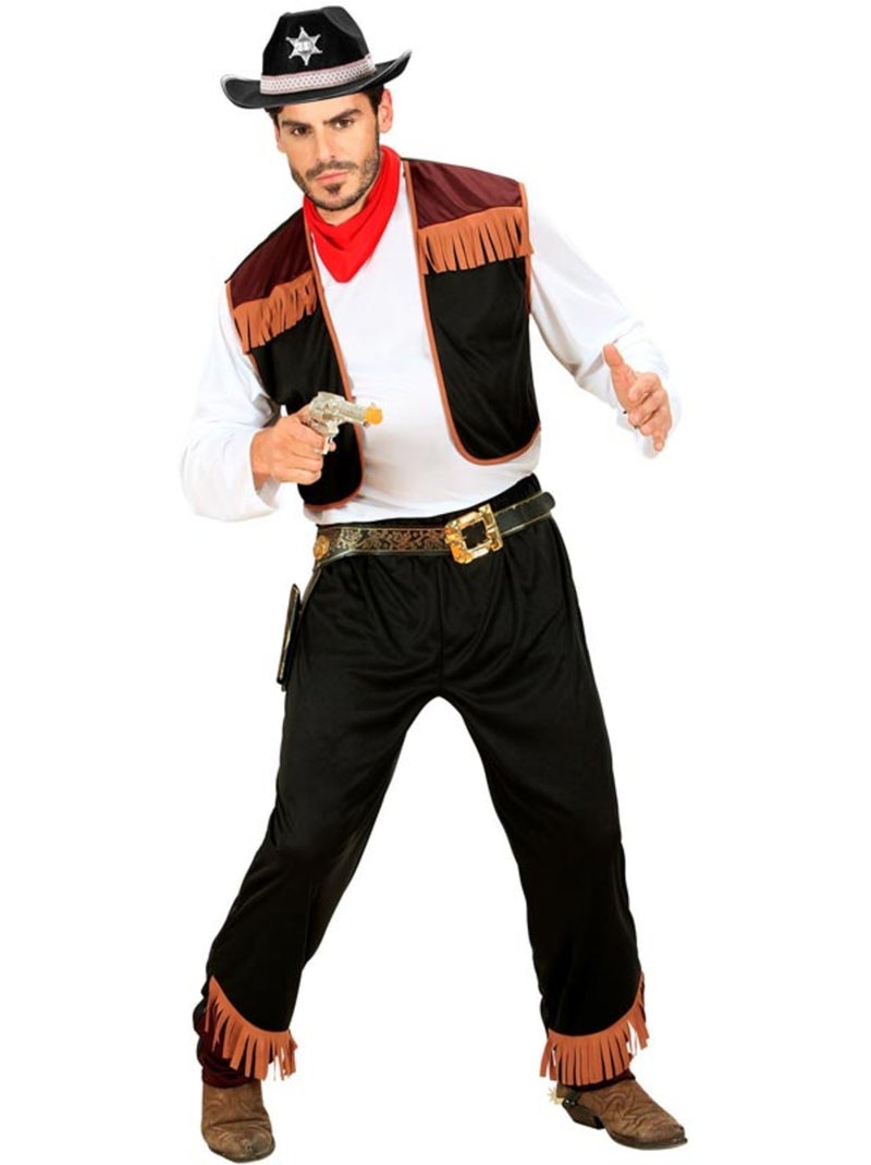 Costume de cowboy avec gilet Multicolore - Kiabi