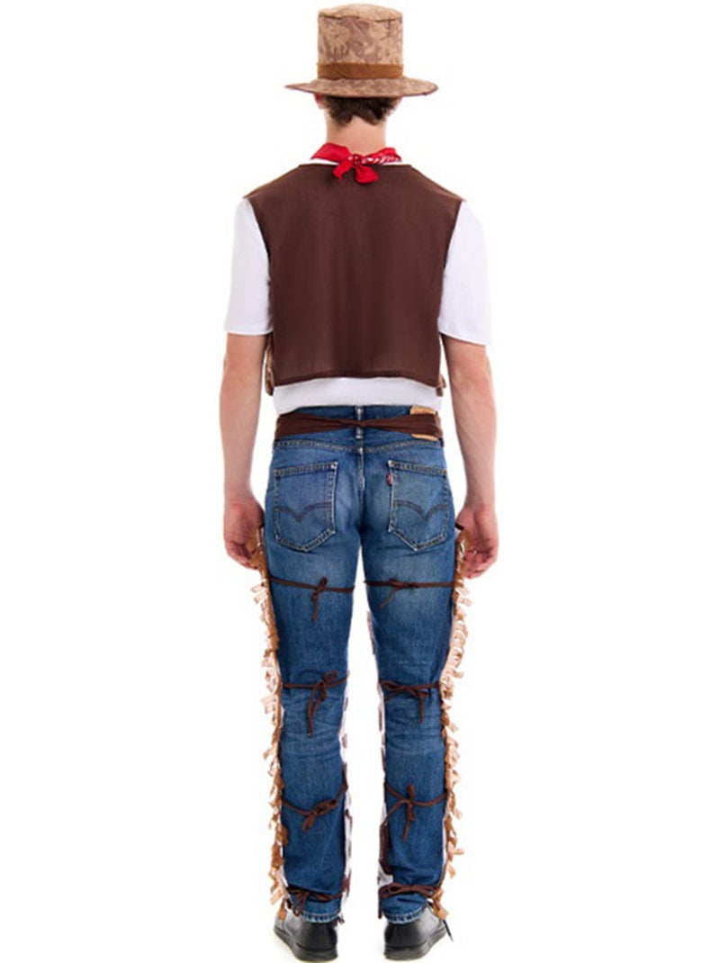 Costume de cowboy western avec jambières Multicolore - Kiabi