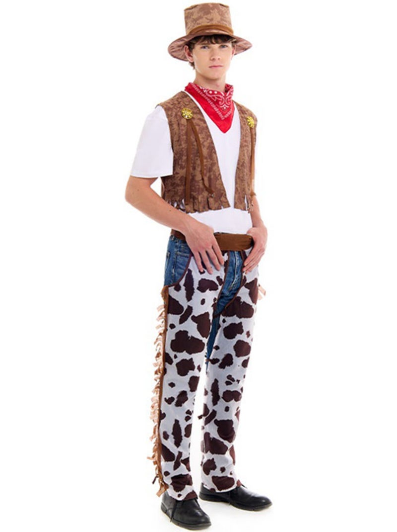 Costume de cowboy western avec jambières Multicolore - Kiabi