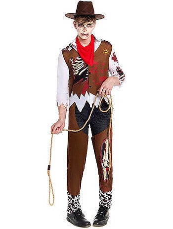 Costume de cowboy zombie