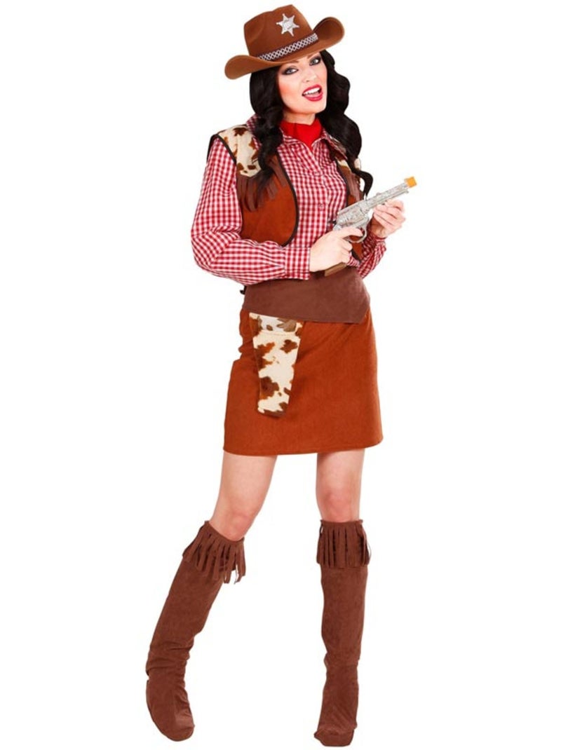 Costume de cowgirl à carreaux Multicolore - Kiabi