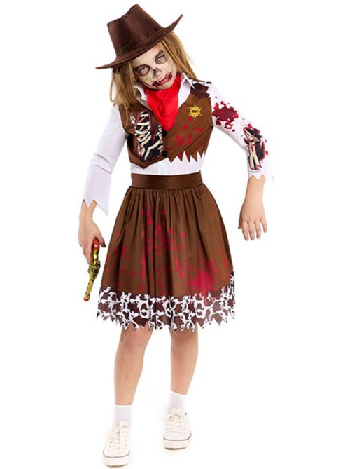 Costume de cowgirl zombie - Kiabi