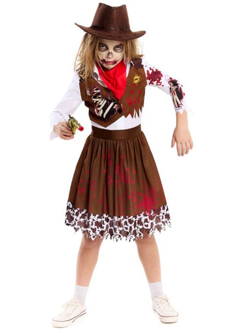 Costume de cowgirl zombie - Kiabi