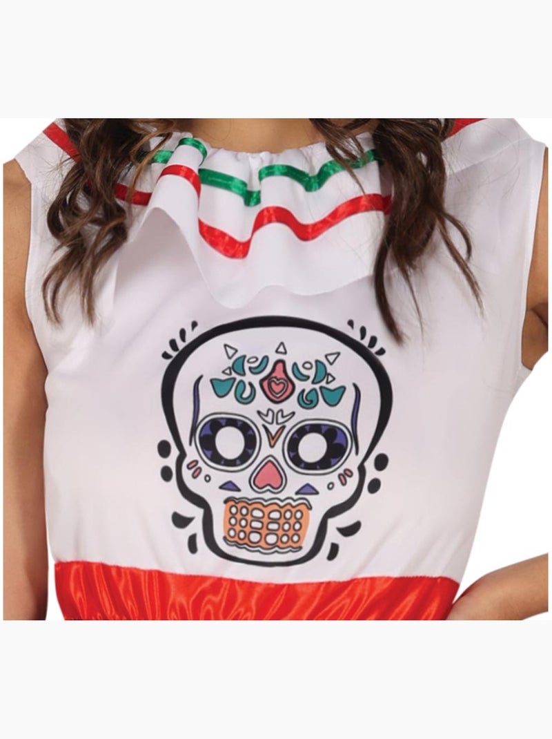 Costume de crâne de Catrina Multicolore - Kiabi