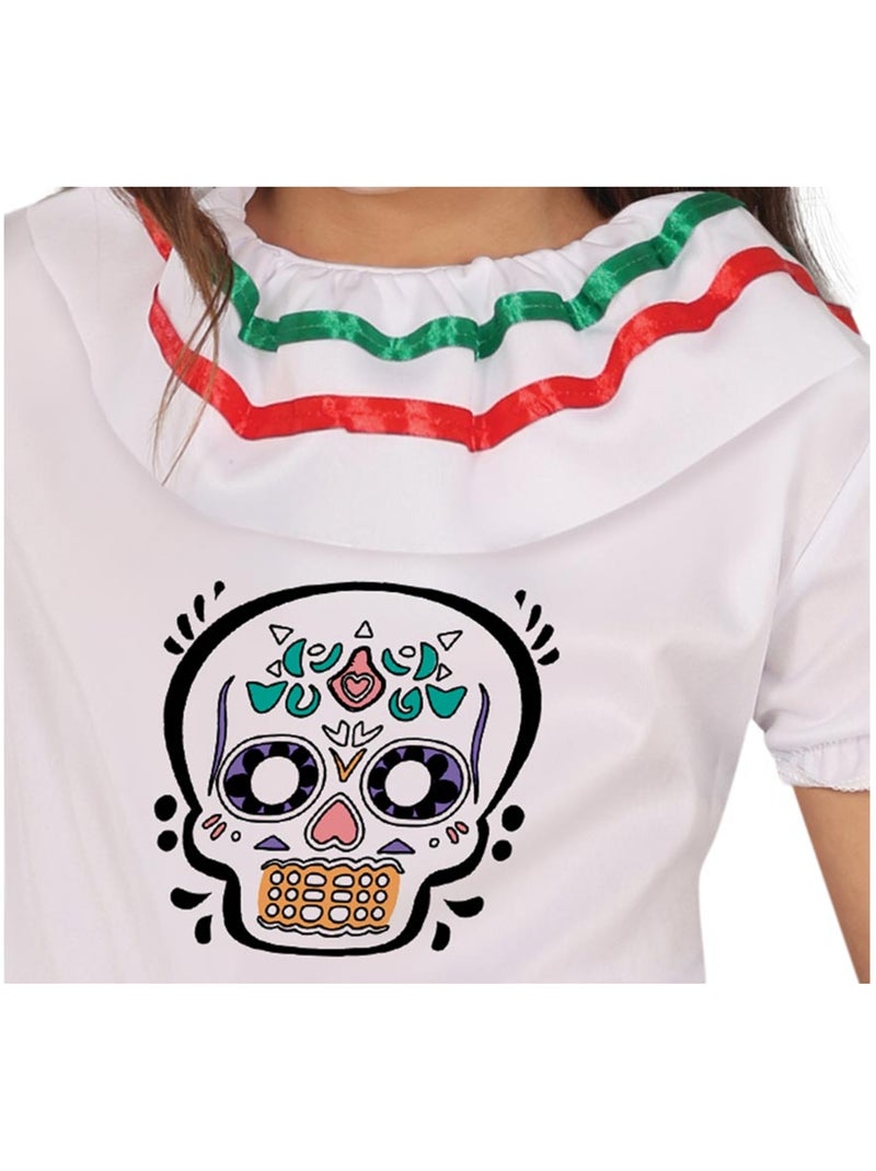 Costume de crâne de Catrina Multicolore - Kiabi