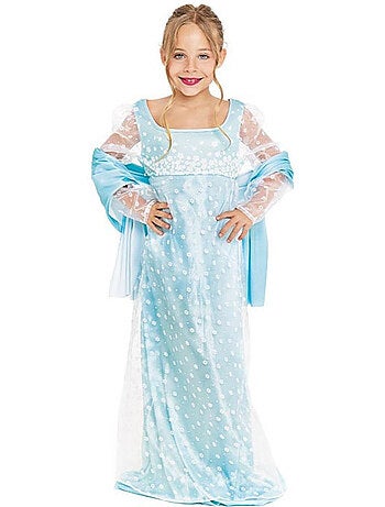 Costume de dame anglaise bleu clair