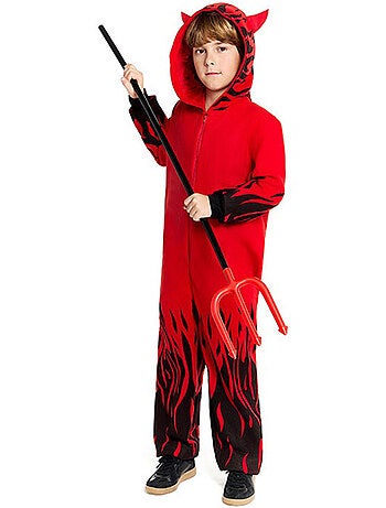 Costume de diable en feu