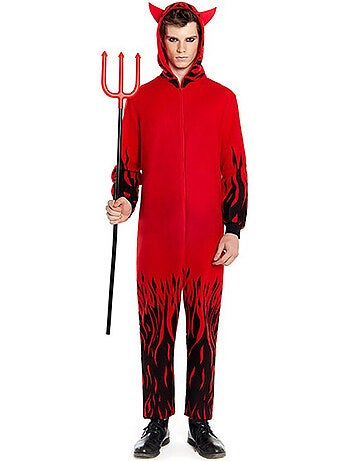 Costume de diable en feu