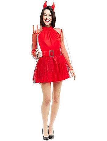 Costume de diable moderne avec bandeau et queue