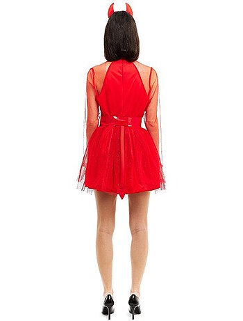 Costume de diable moderne avec bandeau et queue