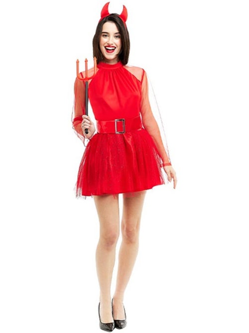 Costume de diable moderne avec bandeau et queue - Kiabi