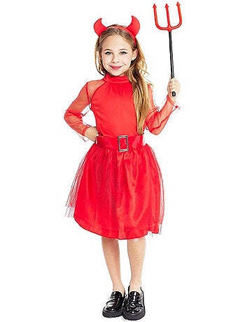 Costume de diable moderne avec bandeau et queue